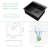 Drop-In Kitchen Bar Sink Gunmetal Black Single Bowl Stainless Steel Topmount Kitchen Sink with Two Faucet Holes-130104883
