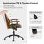 Luis 62.8cm W Modern Polyester Swivel Office Chair-1364463261