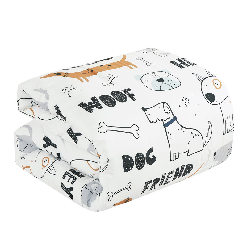 Ensemble d'édredon pour enfant avec chien, Full