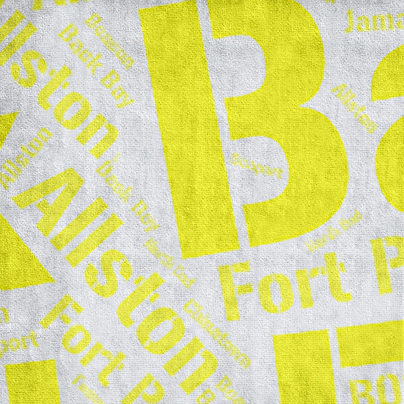 Bath Towel, Yellow, Microfiber, Boston