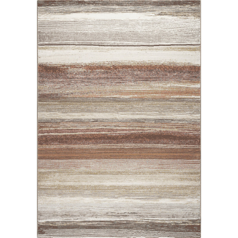Striped Area Rug, Rectangle 160 x 230 cm