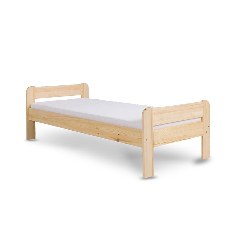 Faust Solid Wood Bed, Natural, European Double (140 x 200cm)