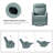 Elimelec Genuine Leather Manual Swivel Recliner-1900425799