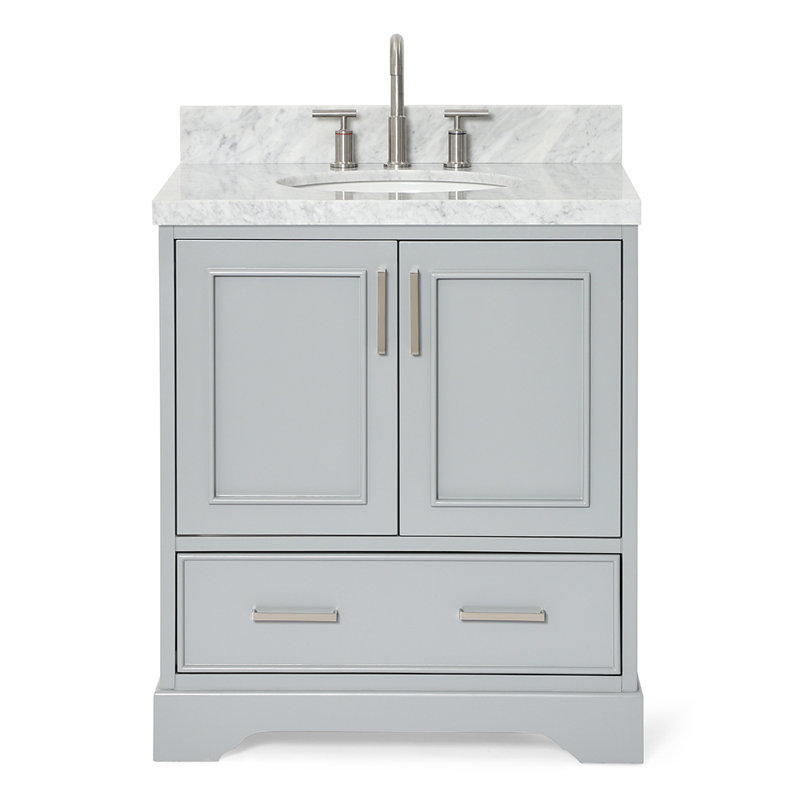Ensemble de meuble-lavabo simple 31 po Abshire, Gris