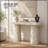 Modern Console Table with Matte Rocks & Irregular Legs