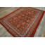 Red Antique Tribal Paisley Pattern Small Scatter Size Turkish Oushak Area Rug