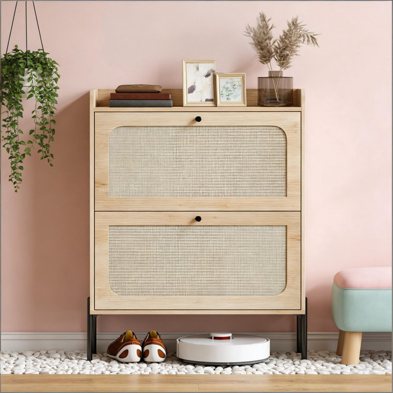 Armoire de rangement étroite pour chaussures