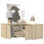 Engineered Wood Rectangle Accent Cabinet