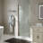 32"-33 1/4" W x 72" H Pivot Semi-Frameless Shower Door with Clear Glass-81914735