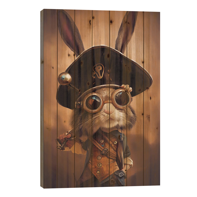 " Rabbit " by Durro Art, 26" H x 18" W x 1.5" D