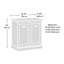 Support utilitaire avec tablettes réglables, finition brune