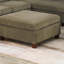 Mobilier de salon contemporain modulaire en coin de coin en chenille 1 pièce OTTOMAN