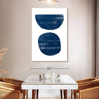 Avery Abstraction I Navy Blue