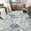 Rectangle Floral Washable Area Rug-682491581-682491582