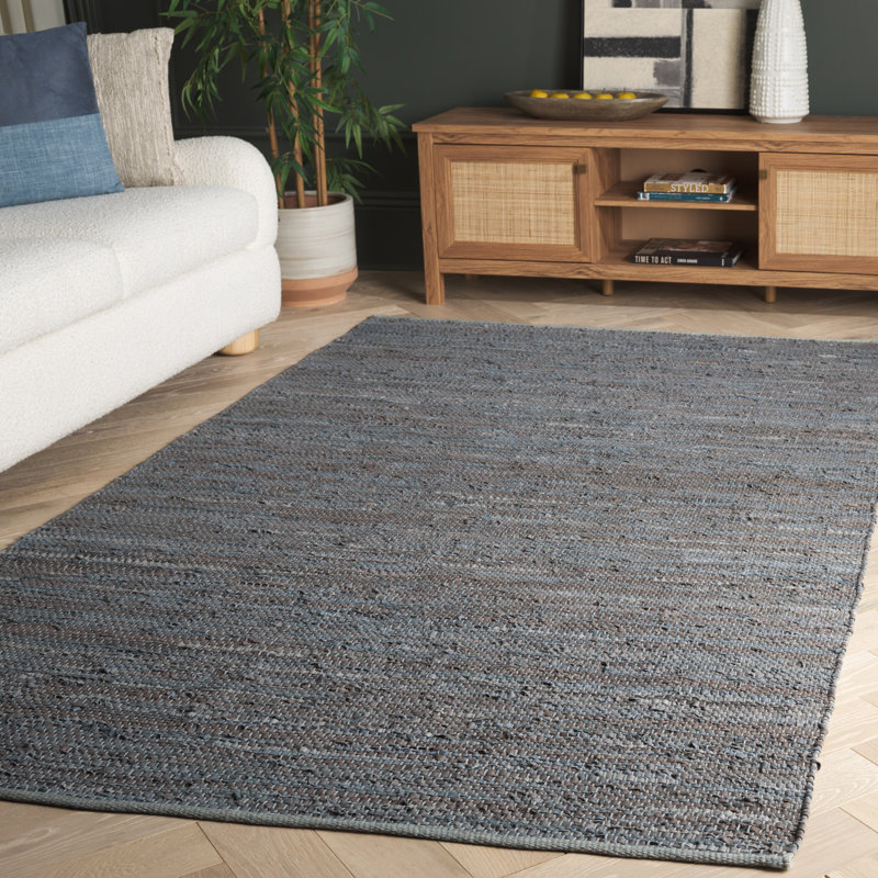 Tapis en cuir Exley, Rectangulaire 8 pi x 10 pi