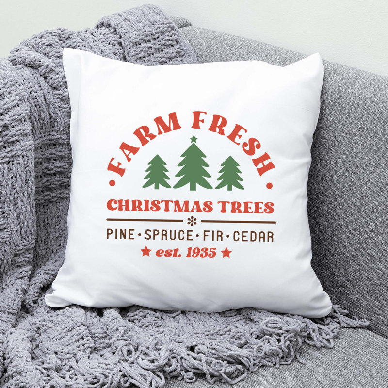 Christmas-9 Reversible Throw Pillow, 16" x 16"