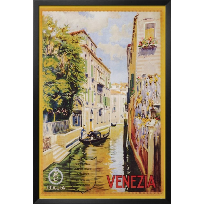 « venezia », impression encadrée, H 36 po x l 24 po x P 1 po