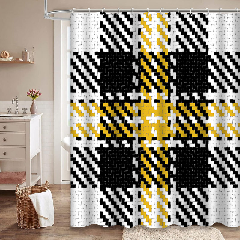 Rideau de douche avec 12 crochets Lumberjack, L 72 po x l 72 po