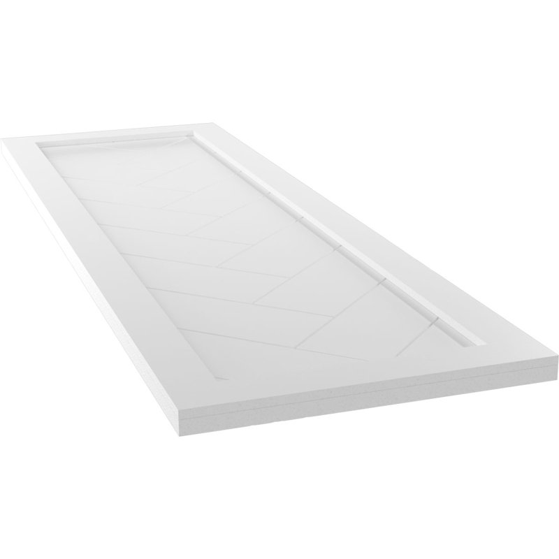 Volets à fixation fixe en PVC True Fit, Sans finition, 76", 18"
