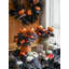 4 pièces bouquet de citrouilles d'Halloween avec des feuilles d'érable noires Fleurs d'automne artificielles pour l'automne