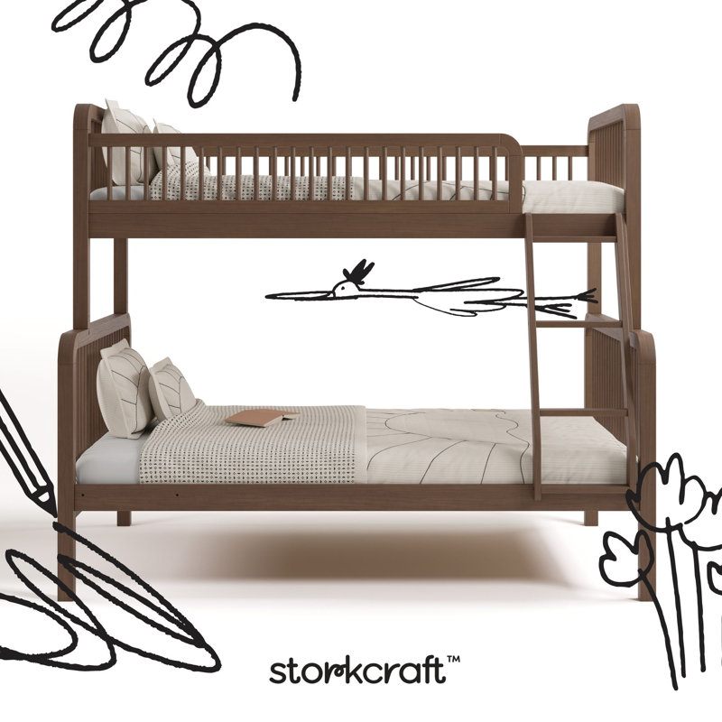 Storkcraft Pasadena Twin Over Full Bunk Bed - Hazelnut, Hazelnut