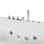 Bithlo 1730mm x 810mm Whirlpool Acrylic Bathtub with Tap