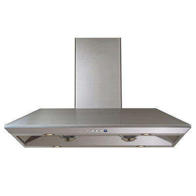 Windster 35.75 " W Stainless Steel 760 CFM Convertible Island Range Hood