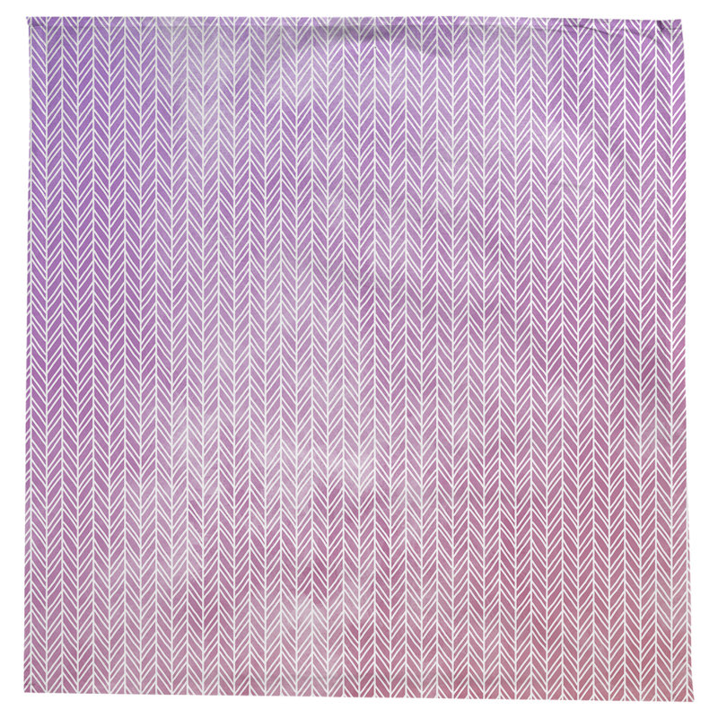 Leffel Herringbone Pattern Tablecloth, Red/Purple