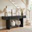 Console moderne en bois cannelé avec rangement -1492493850