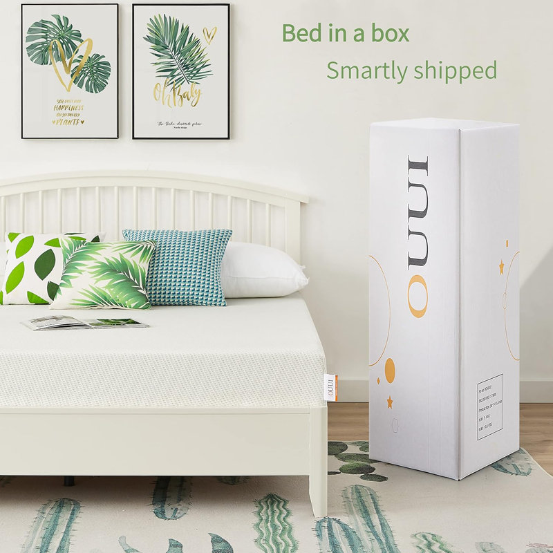 Matelas en mousse viscoélastique gélifiée mi-ferme Alwyn Home, Lit double, 5"