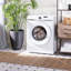 Tucson Windsor Machine Washable Non-Slip Area Rug In Light Grey & Rust-1691076624