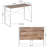 40.9”W Wooden Tabletop Computer Folding Desk