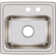 Lustertone 17" L x 16" W Drop-In Kitchen Sink