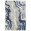 Tapis bleu / doré Marble-321004543