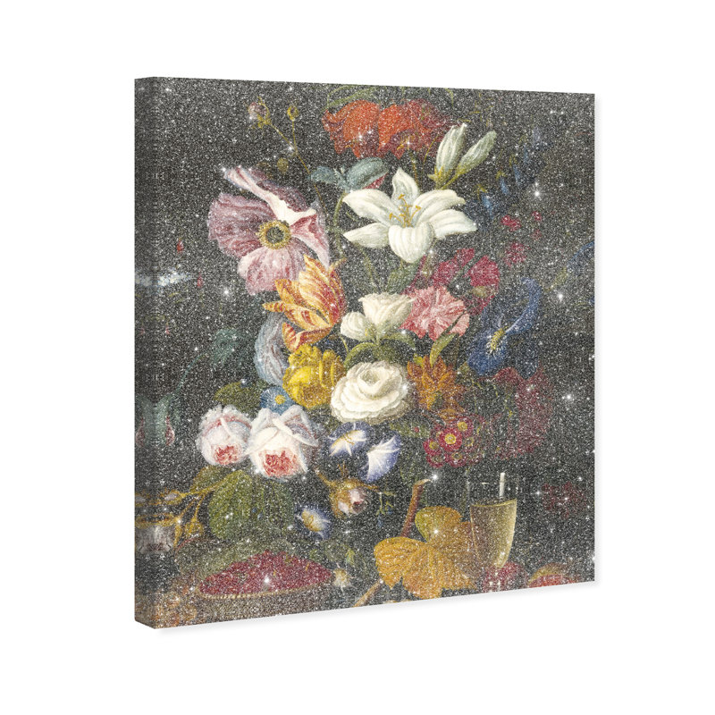 Victorian Vase Canvas Floral & Botanical Print by Oliver Gal, Black Frame, 16 x 20, 20"H x 16"W, Canvas Unframed