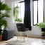 Tabouret rembourré en velours Kully-406779748