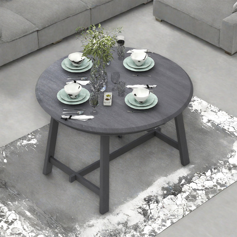 Wood Dining Table Round Extendable Dining Table For Dining Room