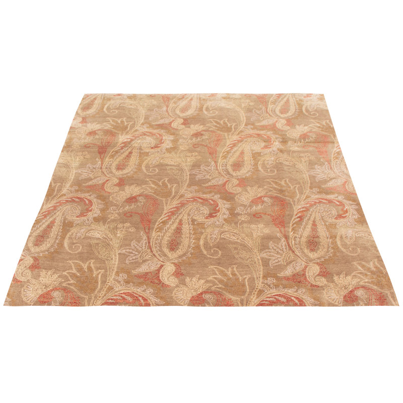 Tapis unique en laine noué à la main 7 pi 11 po x 9 pi 6 po nouvel âge Carlile
