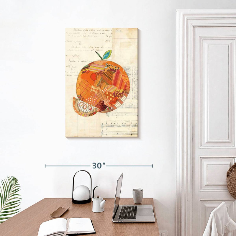 Yarlin Orange Patterns, 30" H x 20" W