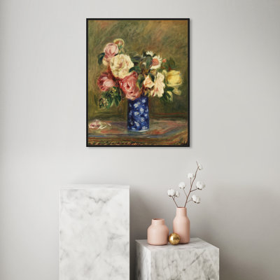 Renoir - Le Bouquet De Roses Florals - Peinture sur toile