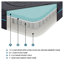 Matelas hybride en mousse viscoélastique gélifiée infusée de gel 8 pouces - Confort ferme, gris foncé, matelas dans une boîte avec ressorts ensachés-130095423-130095421