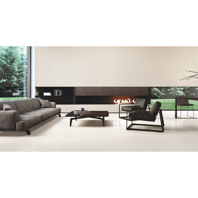 24" x 24" Ceramic Wall & Floor Tile, Pearl