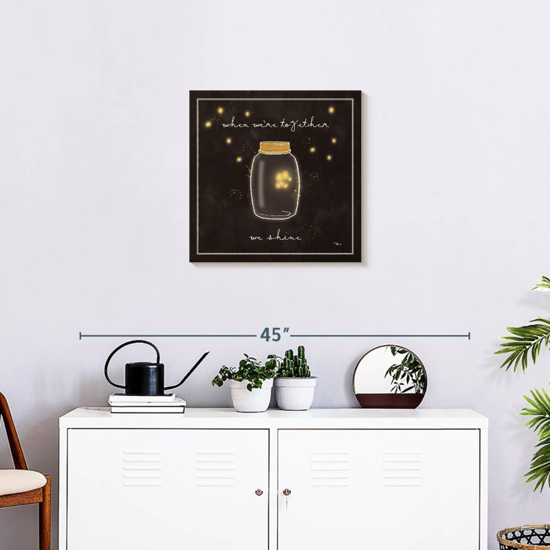 Plaque murale Khylige Firefly Glow I, H 20 po x l 20 po