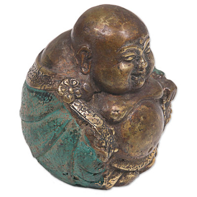 Figurine Bouddha métallique
