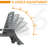 Lounge Chair Ourdoor With 6-Position Adjustable Back, HDPE Patio Chaise With Wheels And Cup Holder, Grey-1683543240