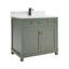 36" Solid Wood Sink Vanity With 1' Artificial Stone Top-451266698-451266699