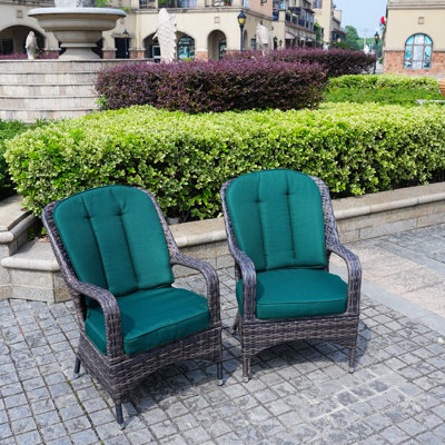 Chaise de patio avec coussin Iyman