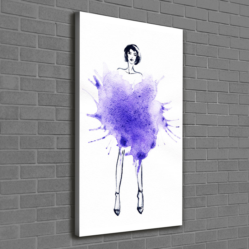 Walpole Fashion Illustration - Wrapped Canvas Print