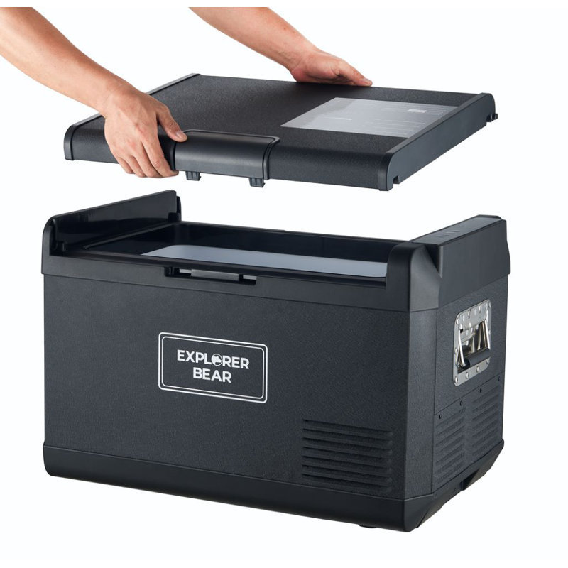 Explorer Bear 40L Black Metal Electric Cooler