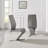 Scottsmoor Modern High Gloss Halo 4 Seater Dining Table Set with Luxury Faux Leather Dining Chairs-1779771622